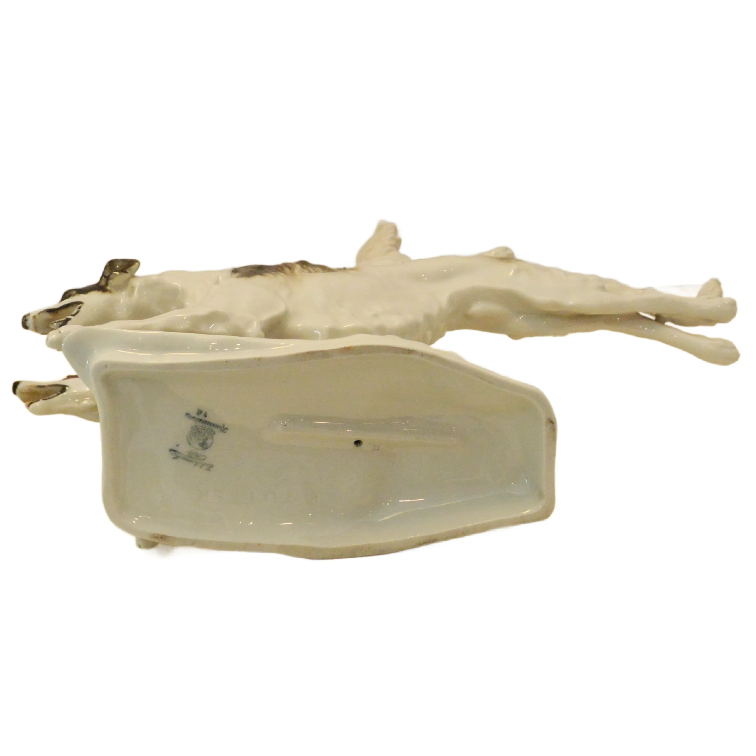 Large Art Deco Hutschenreuther Running Borzois Figurine by Karl Tutter - Image 9