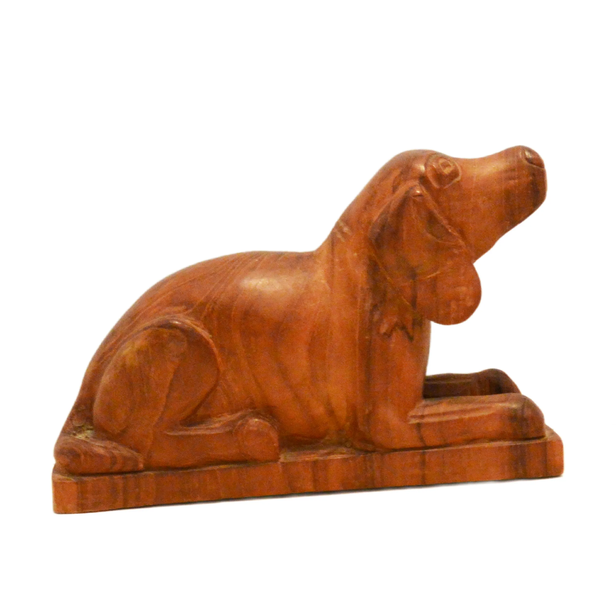 Vintage Hand-Carved Folk Art Scent Hound - Image 4