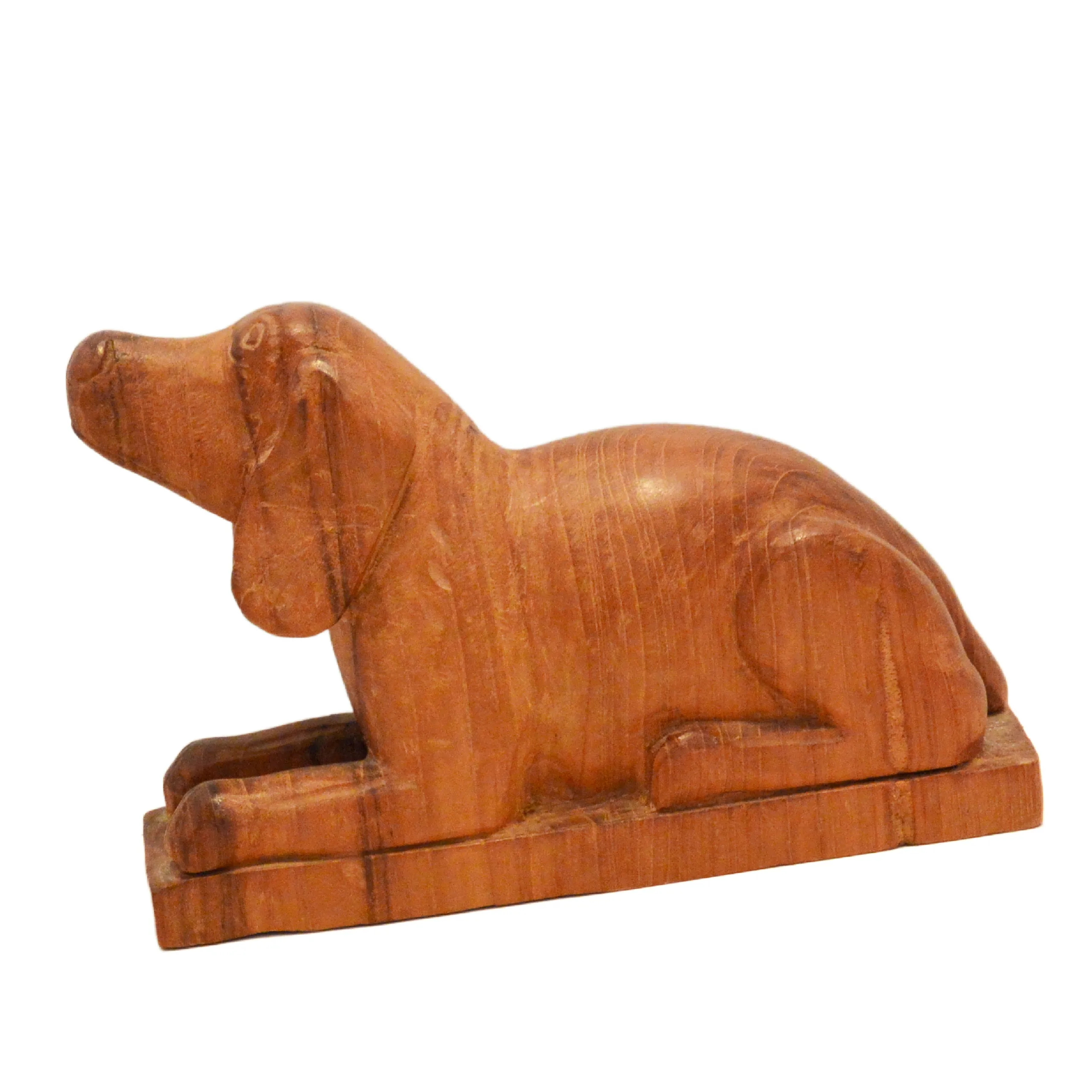 Vintage Hand-Carved Folk Art Scent Hound - Image 6