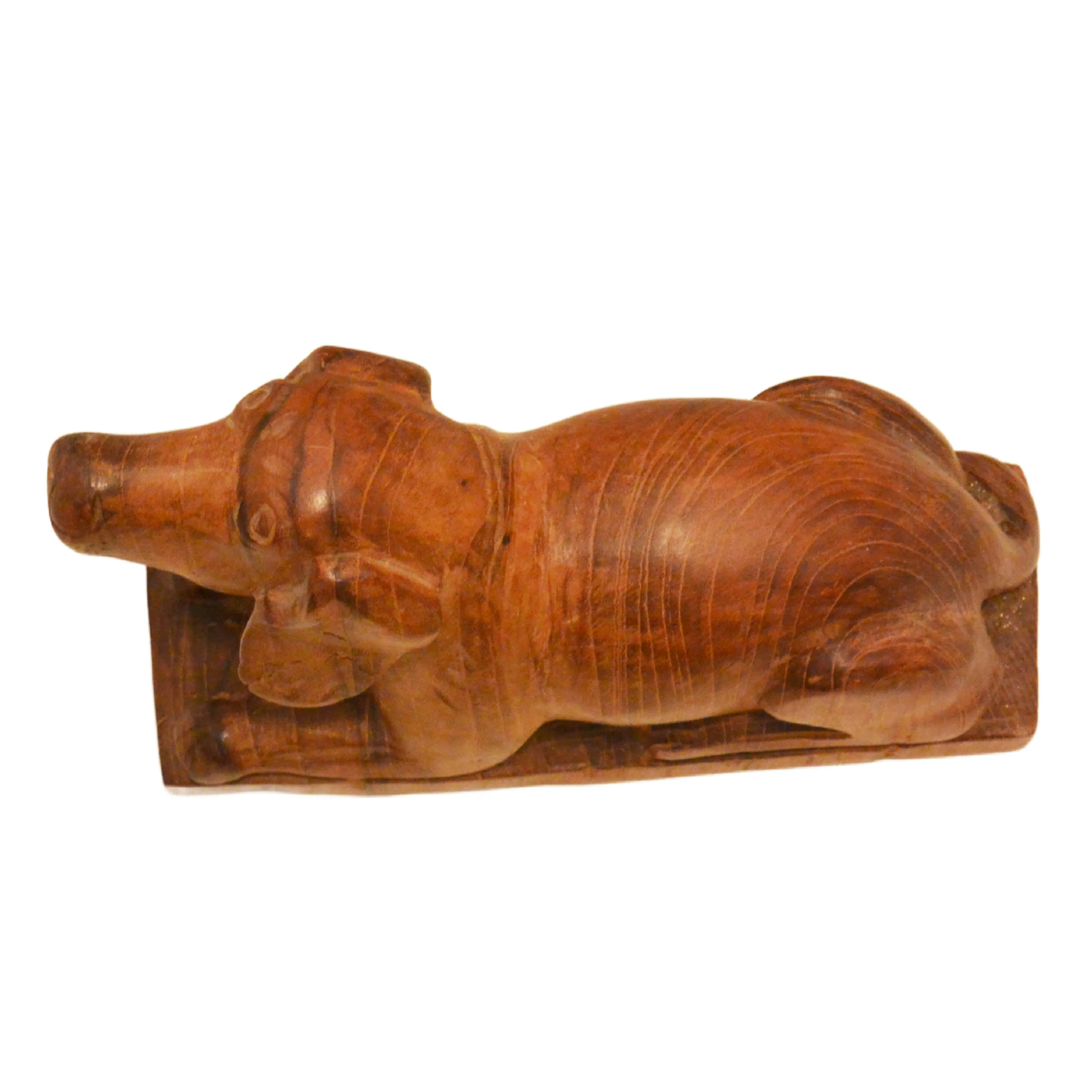 Vintage Hand-Carved Folk Art Scent Hound - Image 8