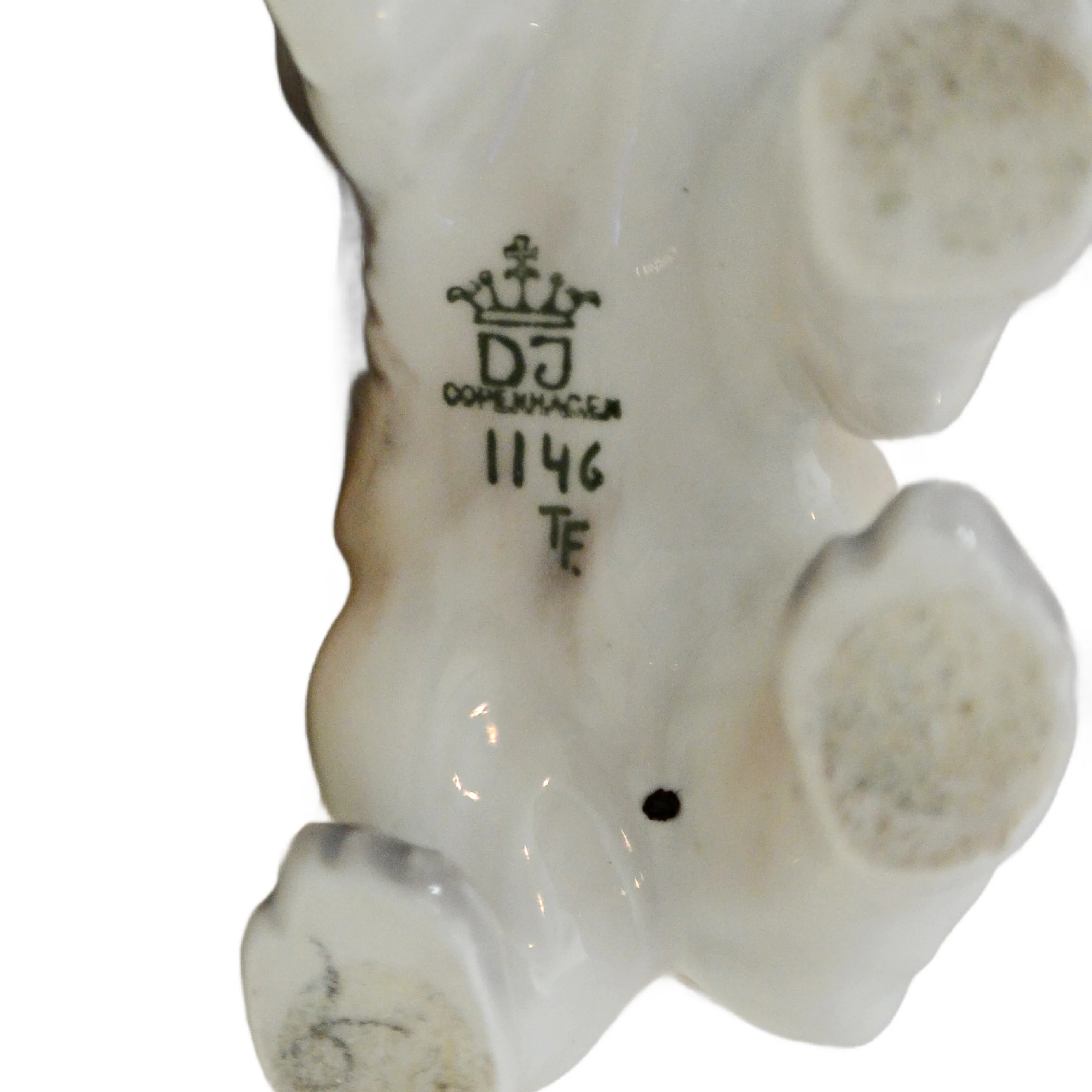 Vintage Dahl Jensen Copenhagen Porcelain Pekingese Figurine, No. 1146 - Image 10