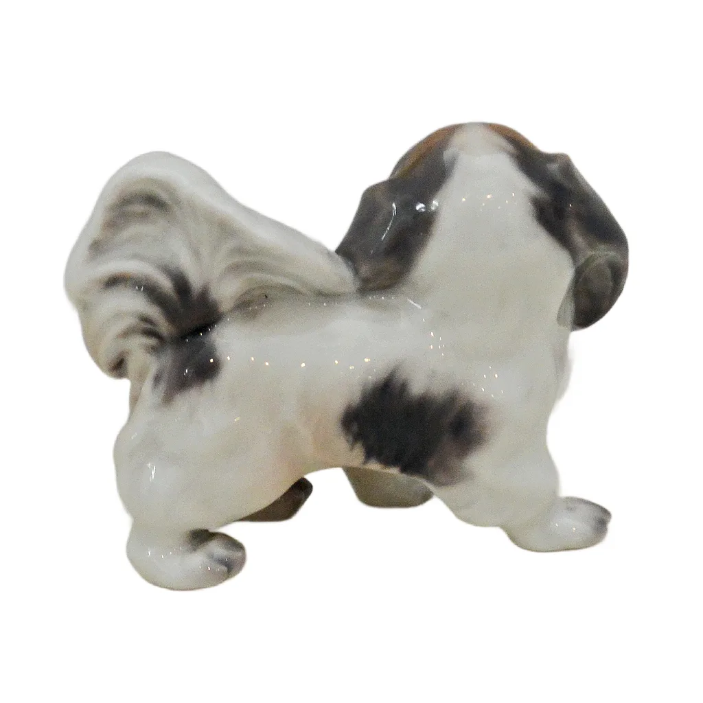 Vintage Dahl Jensen Copenhagen Porcelain Pekingese Figurine, No. 1146 - Image 6