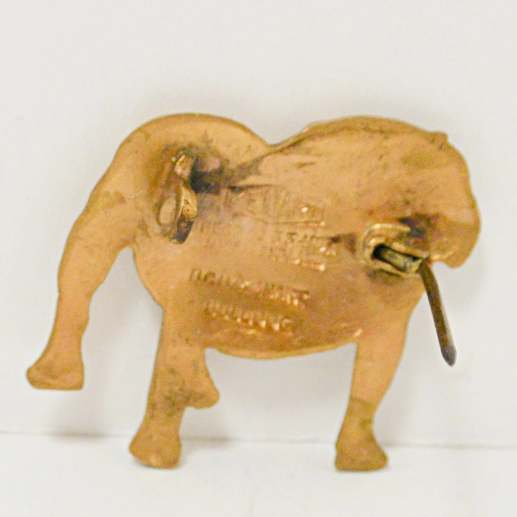 Vintage Kenart English Bulldog Pin, Gold Gilt Finish - Image 4