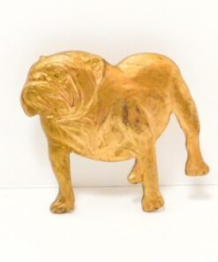 Vintage Kenart English Bulldog Pin, Gold Gilt Finish