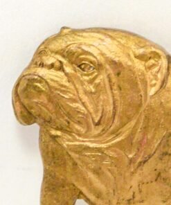 Alternative view of Vintage Kenart English Bulldog Pin, Gold Gilt Finish