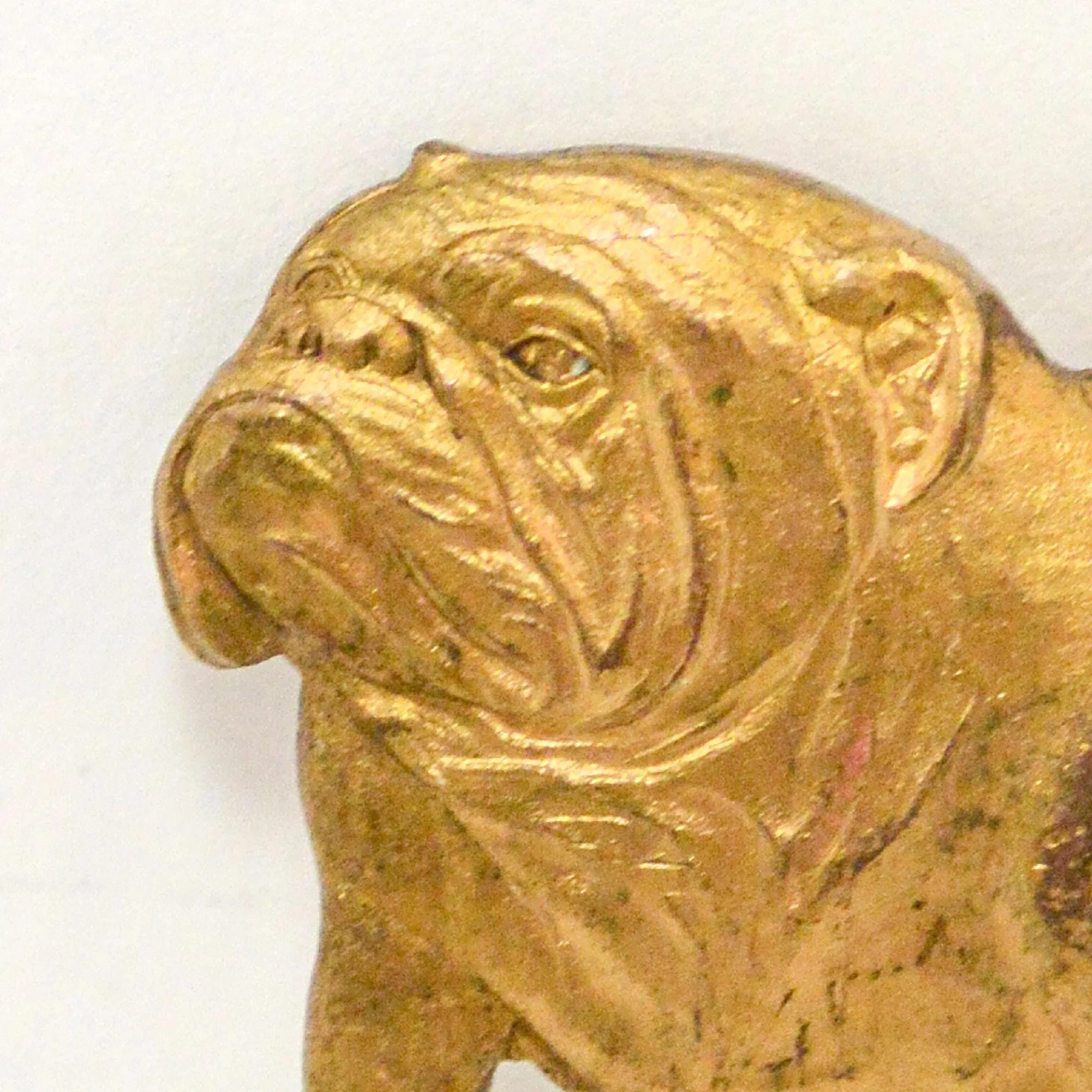 Vintage Kenart English Bulldog Pin, Gold Gilt Finish - Image 2