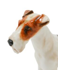 Alternative view of Royal Doulton Wire-Haired Fox Terrier Figurine, HN 1014, Collectible Porcelain Dog
