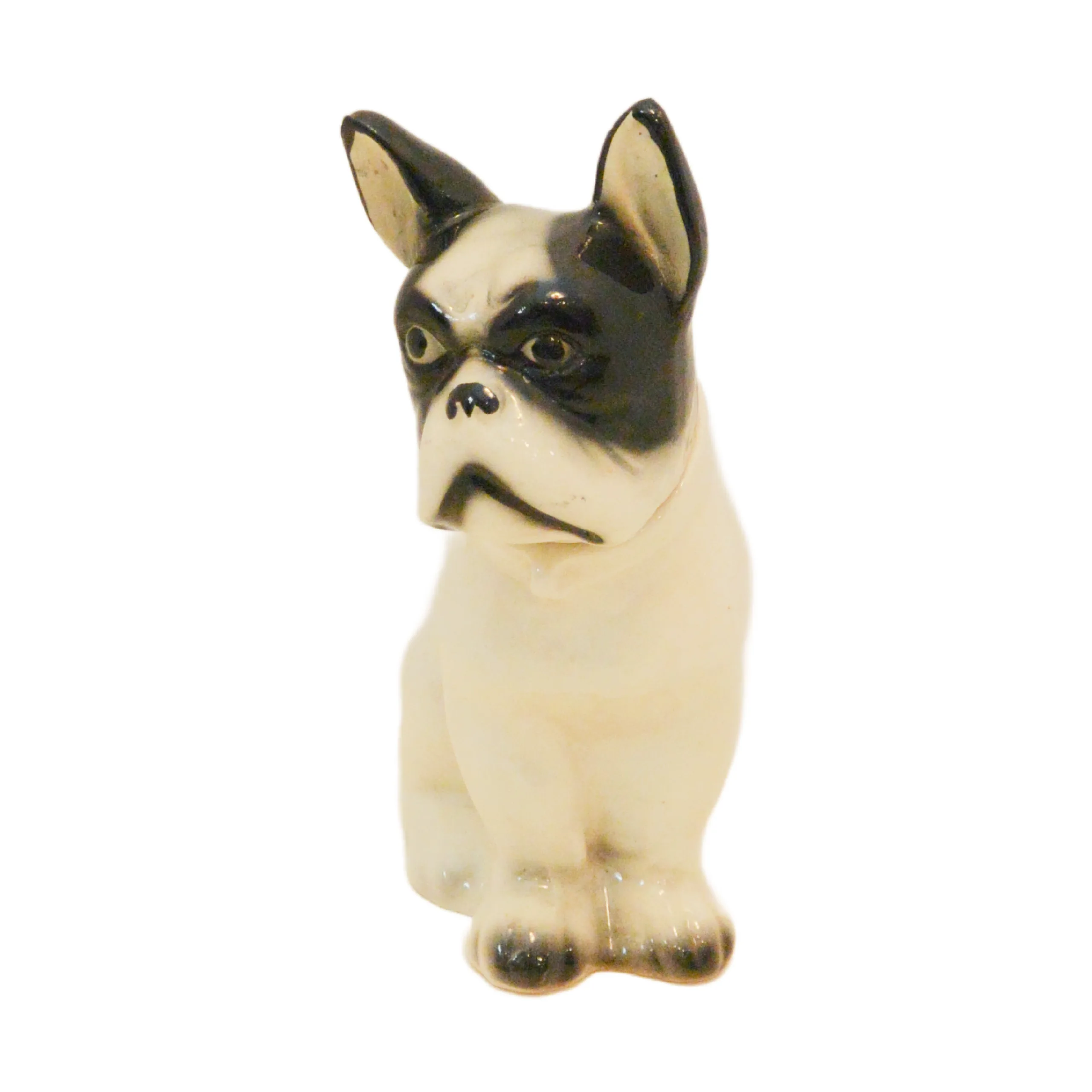 Mid-Century Moriyama Japan Porcelain Boston Terrier Decanter