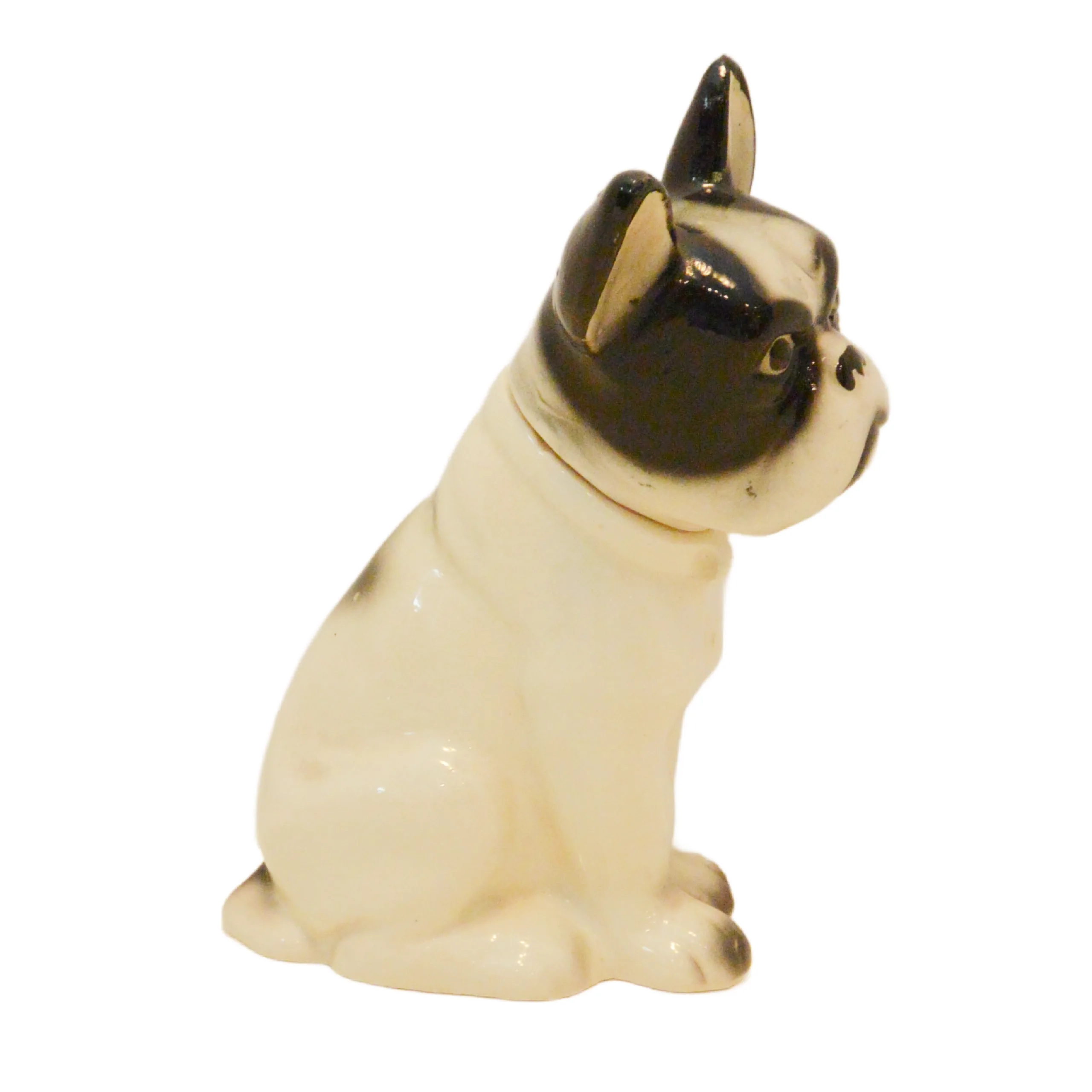 Mid-Century Moriyama Japan Porcelain Boston Terrier Decanter - Image 4