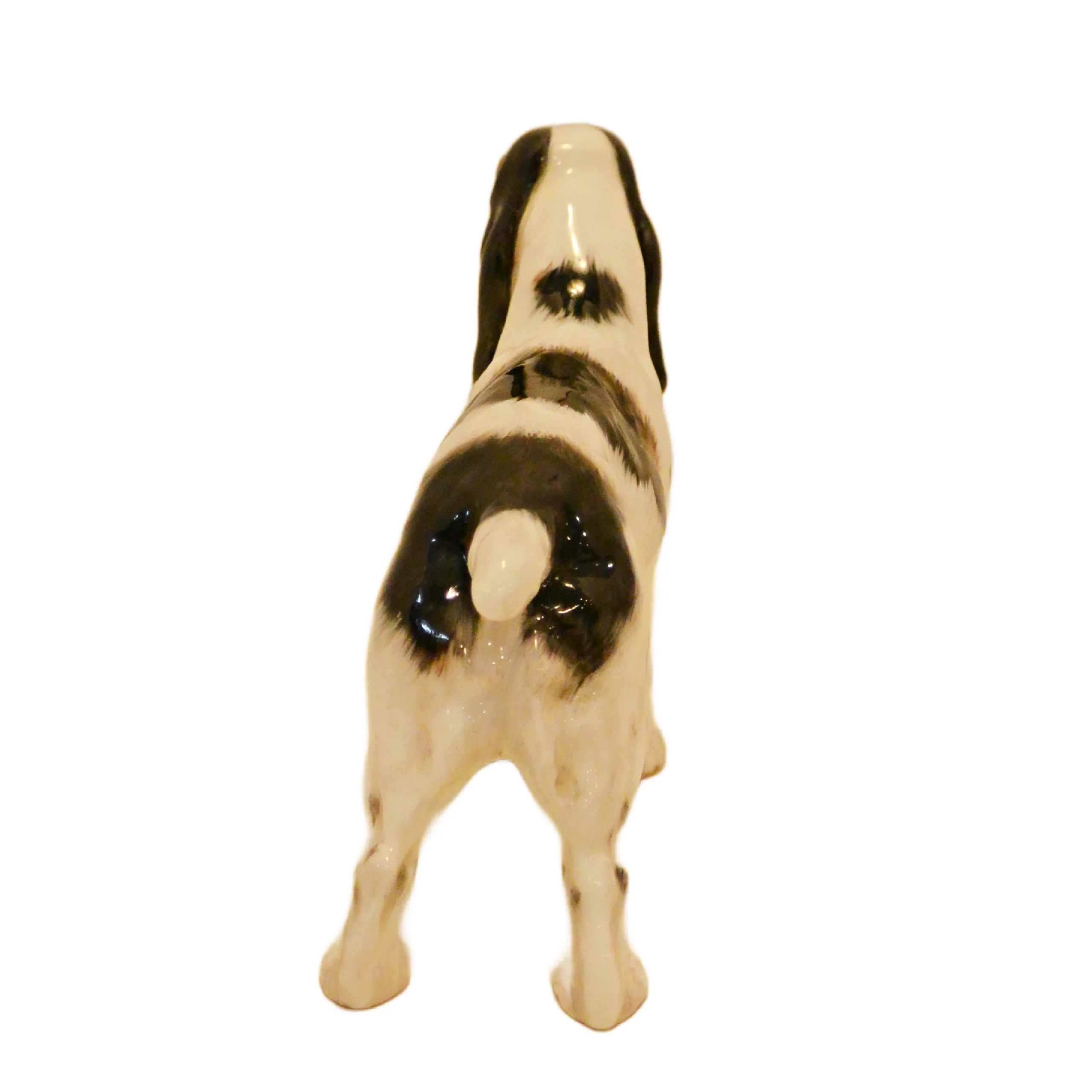 Royal Doulton Cocker Spaniel HN 1078 &ndash; Antique Frederick Daws Design &ndash; Black & White Parti-Color, c. 1930s-40s - Image 7