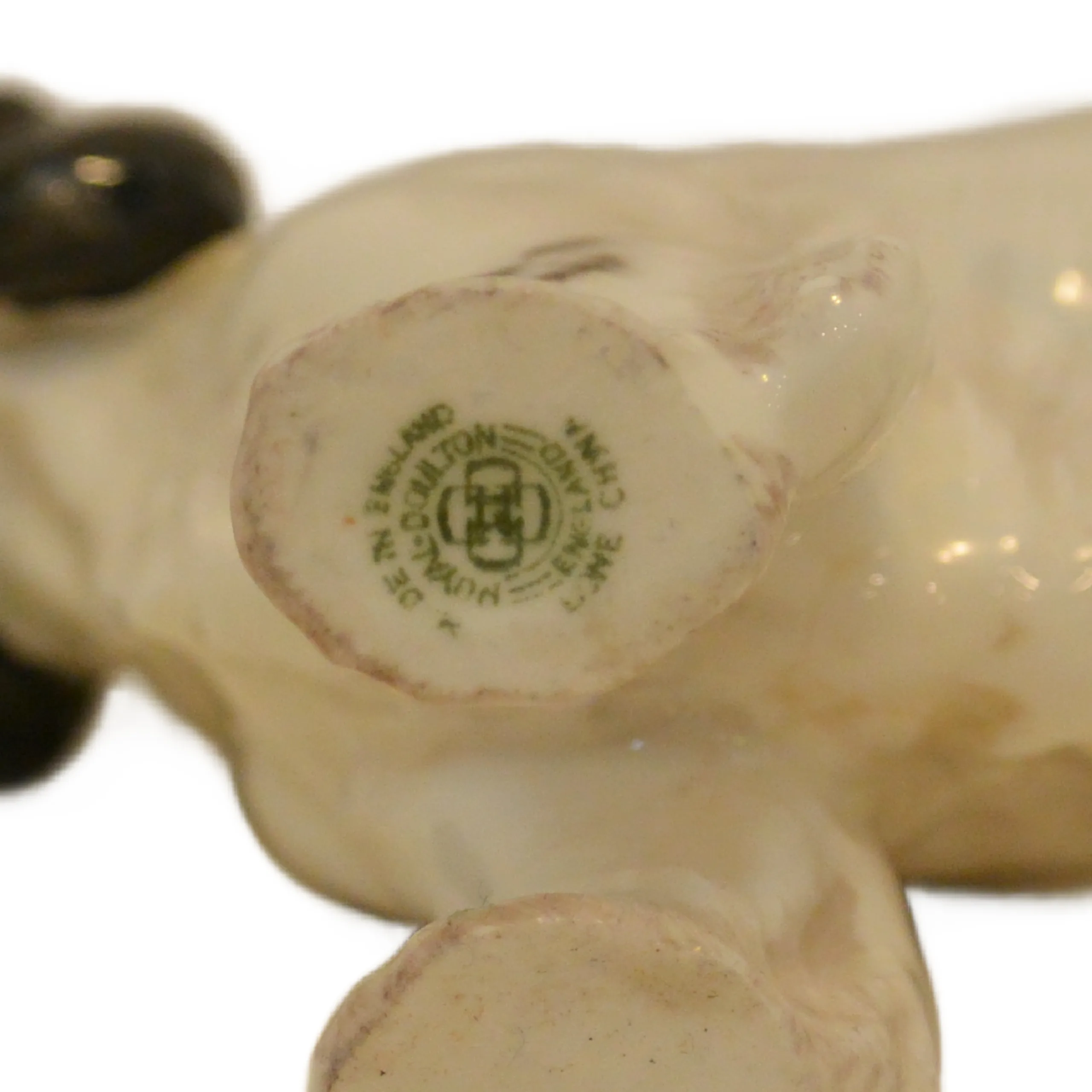 Royal Doulton Cocker Spaniel HN 1078 &ndash; Antique Frederick Daws Design &ndash; Black & White Parti-Color, c. 1930s-40s - Image 10