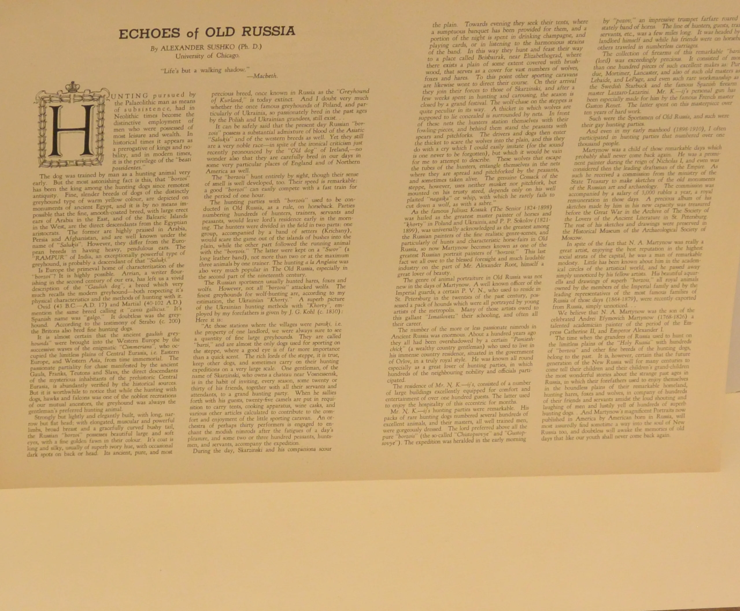 Rare 1934 Limited Edition Borzoi Portfolio: 28 Lithographs, "Echoes of Old Russia" - Image 13