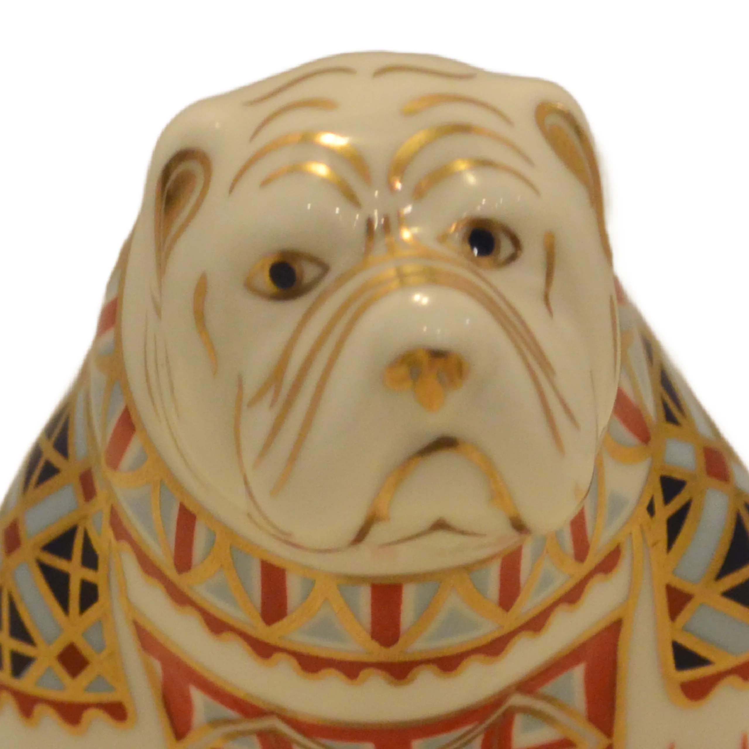 1993 Royal Crown Derby Bulldog Paperweight - Old Imari - Silver Stopper - Image 3