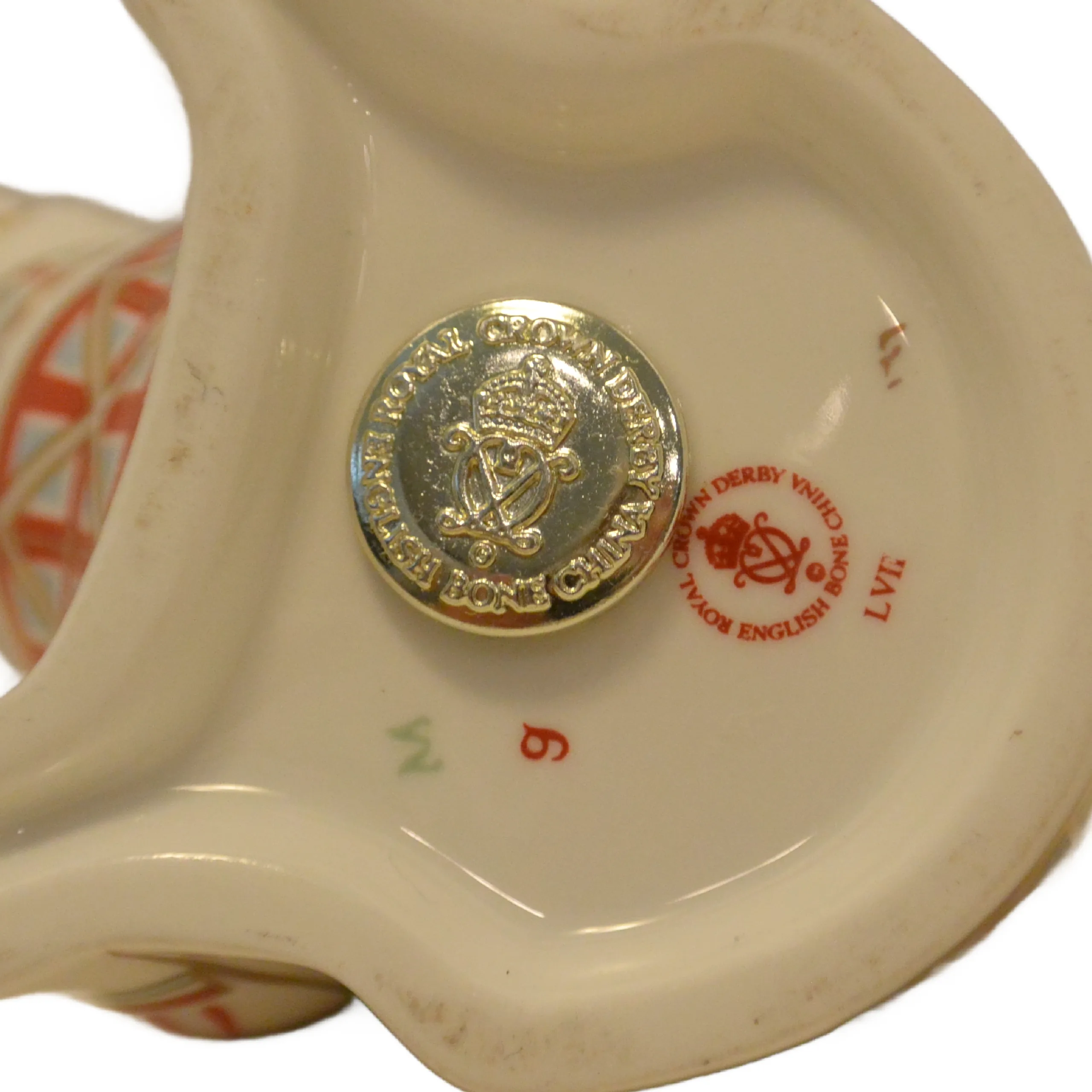 1993 Royal Crown Derby Bulldog Paperweight - Old Imari - Silver Stopper - Image 8