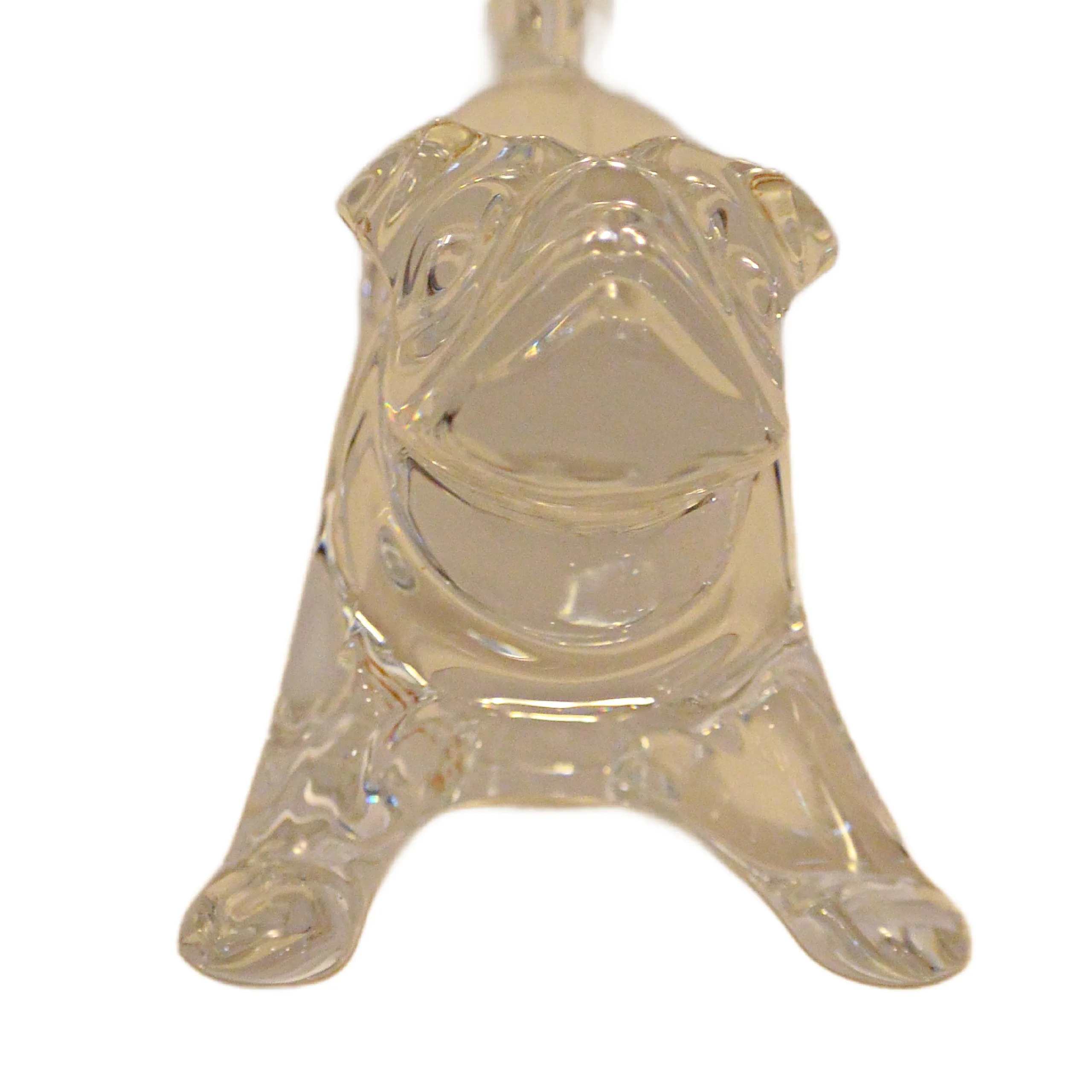 Vintage Signed Baccarat France Crystal Pug Dog Figurine &ndash; Playful Crouching Pose - Image 4