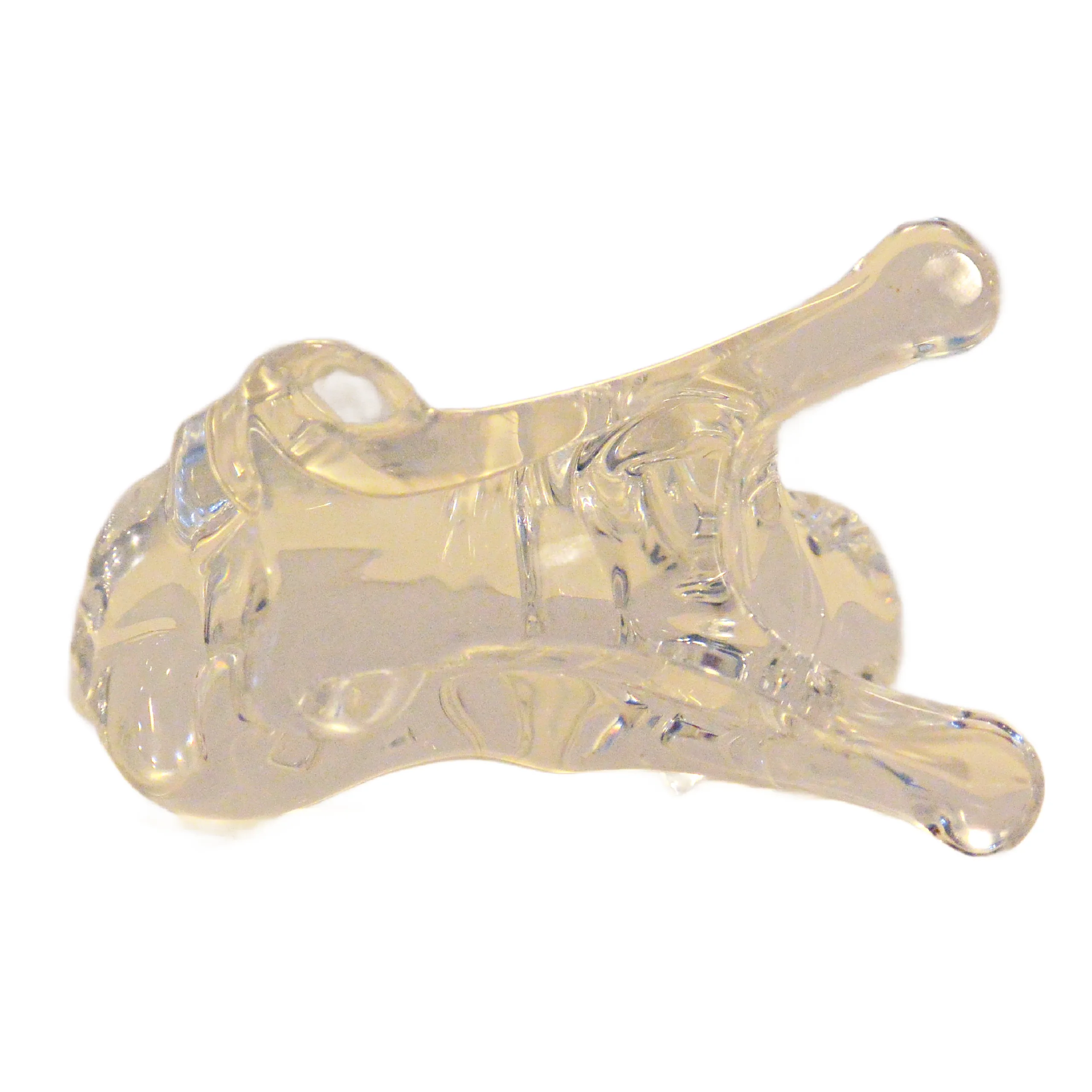 Vintage Signed Baccarat France Crystal Pug Dog Figurine &ndash; Playful Crouching Pose - Image 8