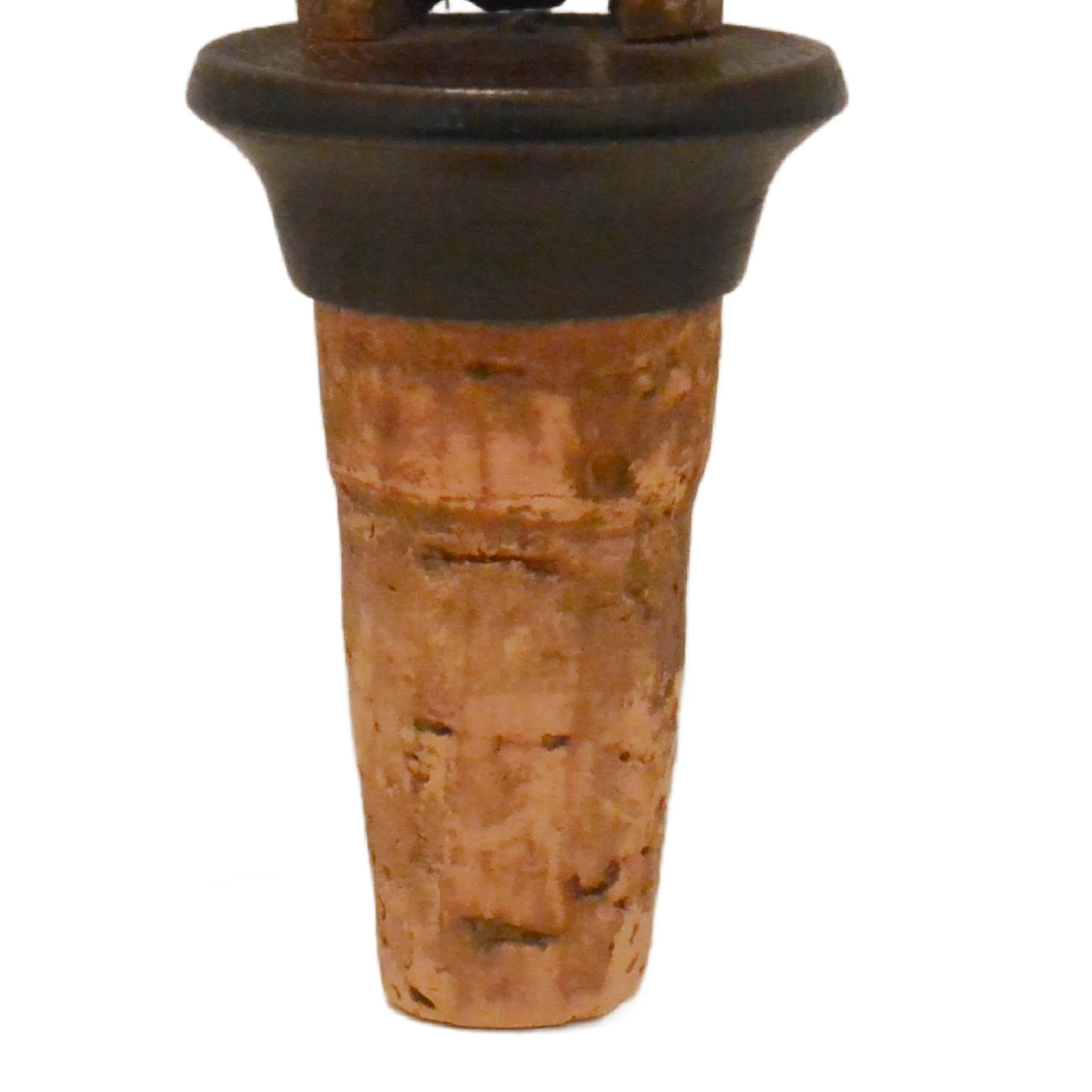 Antique Italian ANRI Hand-Carved Wood Terrier - Mechanical Movement Bottle Stopper - Image 9