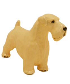 Vintage Mortens Studio Sealyham Terrier Figurine - Dual Authenticated with Original Labels