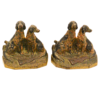 Antique Cast Iron Hunting Pointers Figural Bookends / Doorstops
