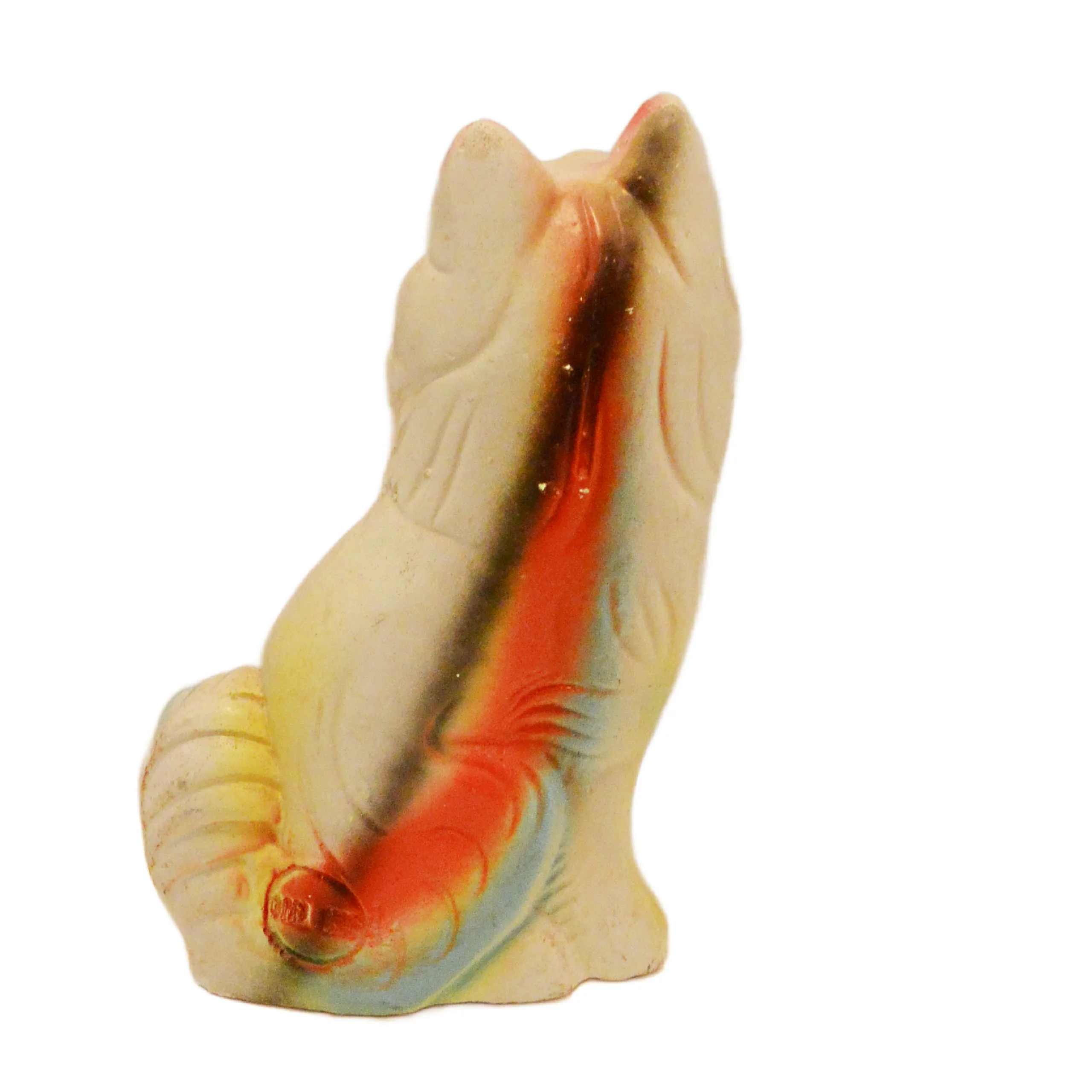 Vintage Carnival Chalkware Spitz/Pomeranian/Samoyed Dog &ndash; 11" Mid-Century Midway Prize - Image 7