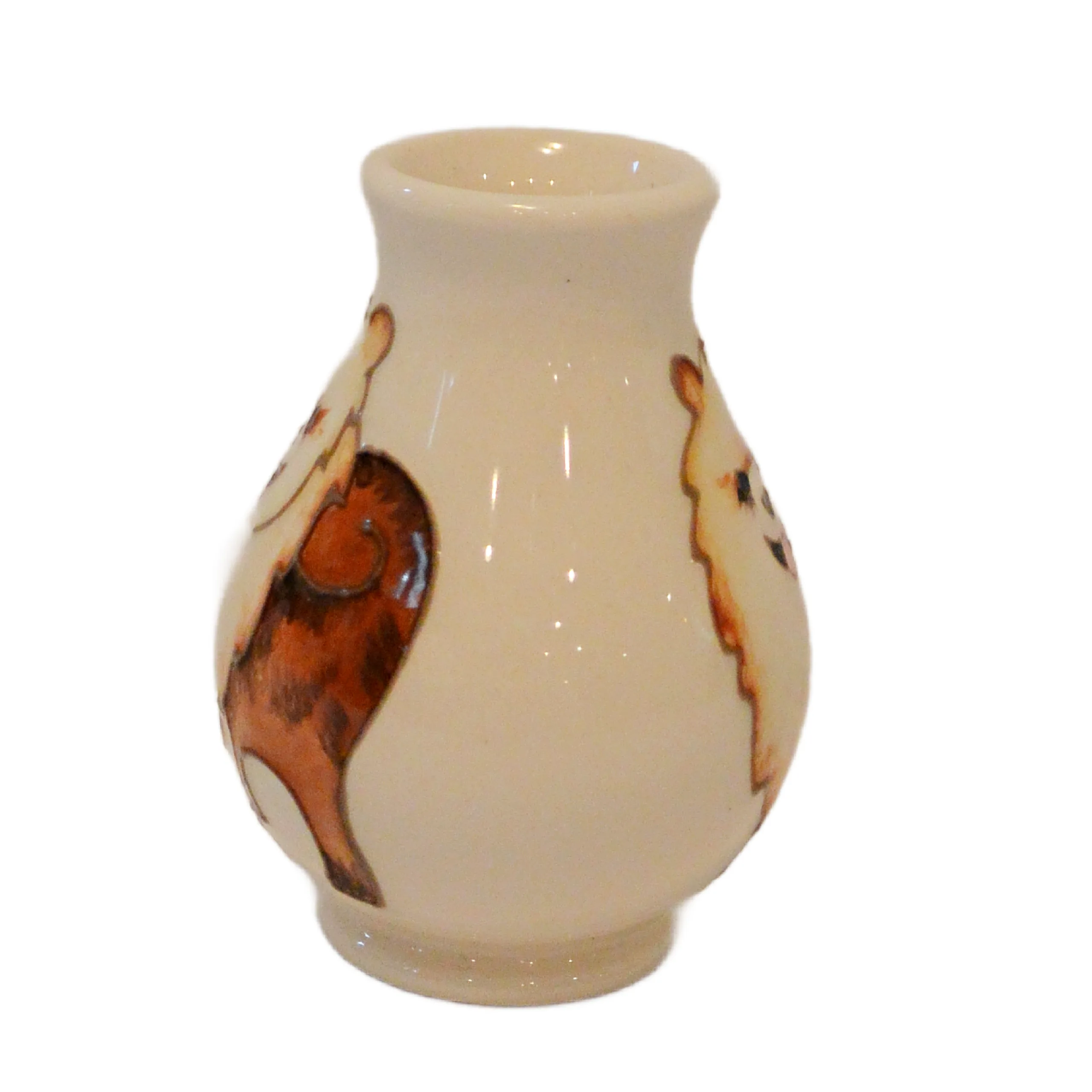 Moorcroft Pottery Miniature Pomeranian Vase – 2019 Tubelined Ceramic Pomeranian Art – Luxury Dog Collectible - Image 6