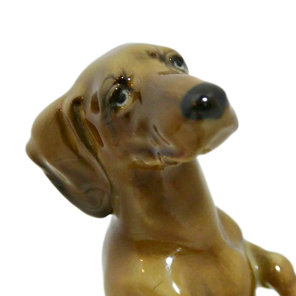 Vintage Hutschenreuther Germany Porcelain Begging Dachshund Figurine - Image 5