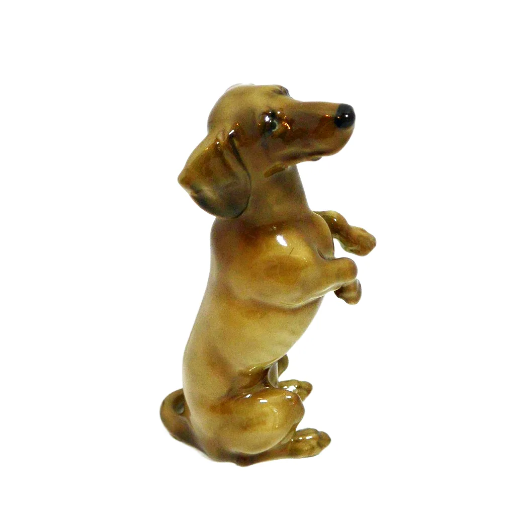 Vintage Hutschenreuther Germany Porcelain Begging Dachshund Figurine - Image 4