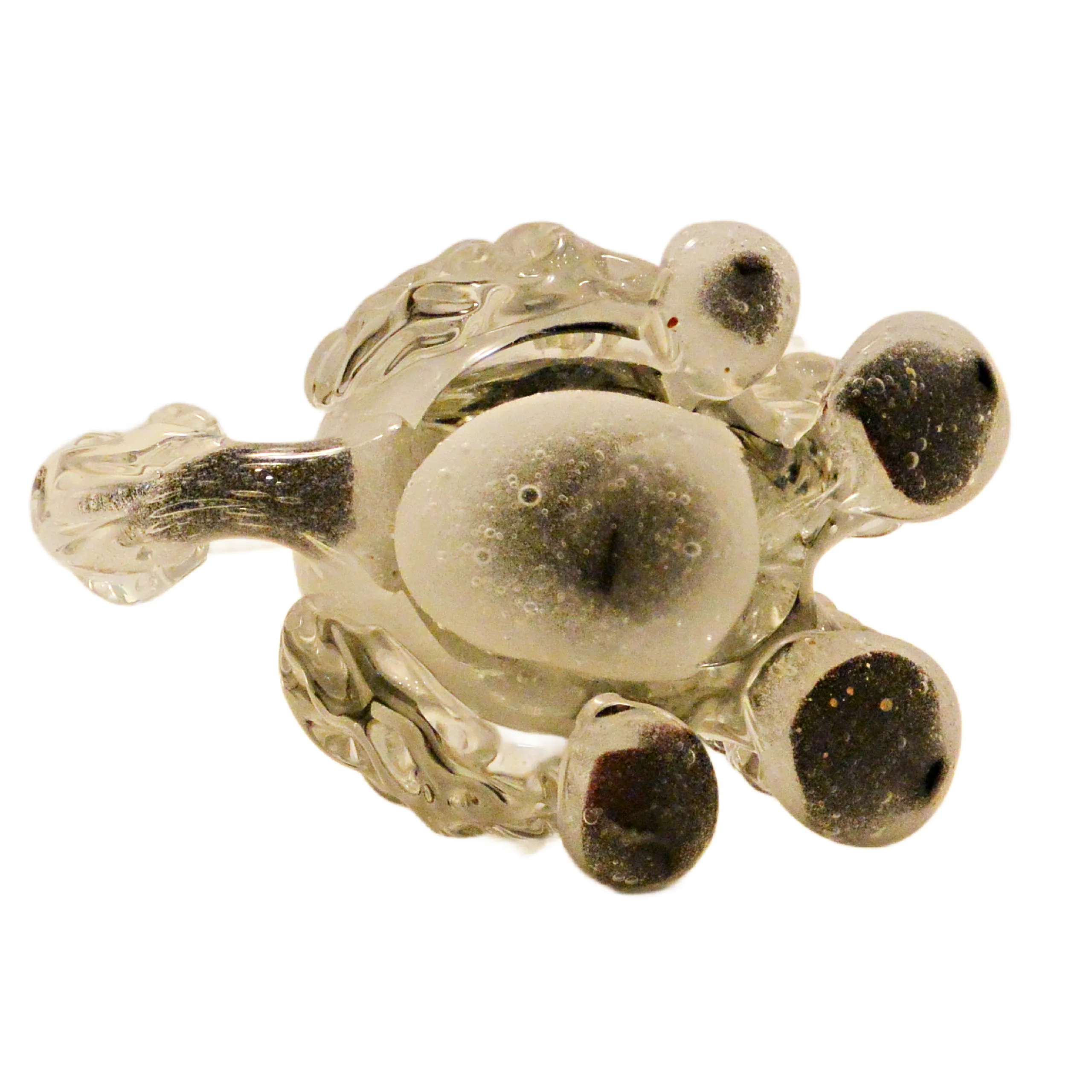 Vintage Italian Murano Art Glass Poodle Sculpture &ndash; Gold Aventurine & Bullicante Bubbles &ndash; Circa 1950s - Image 11