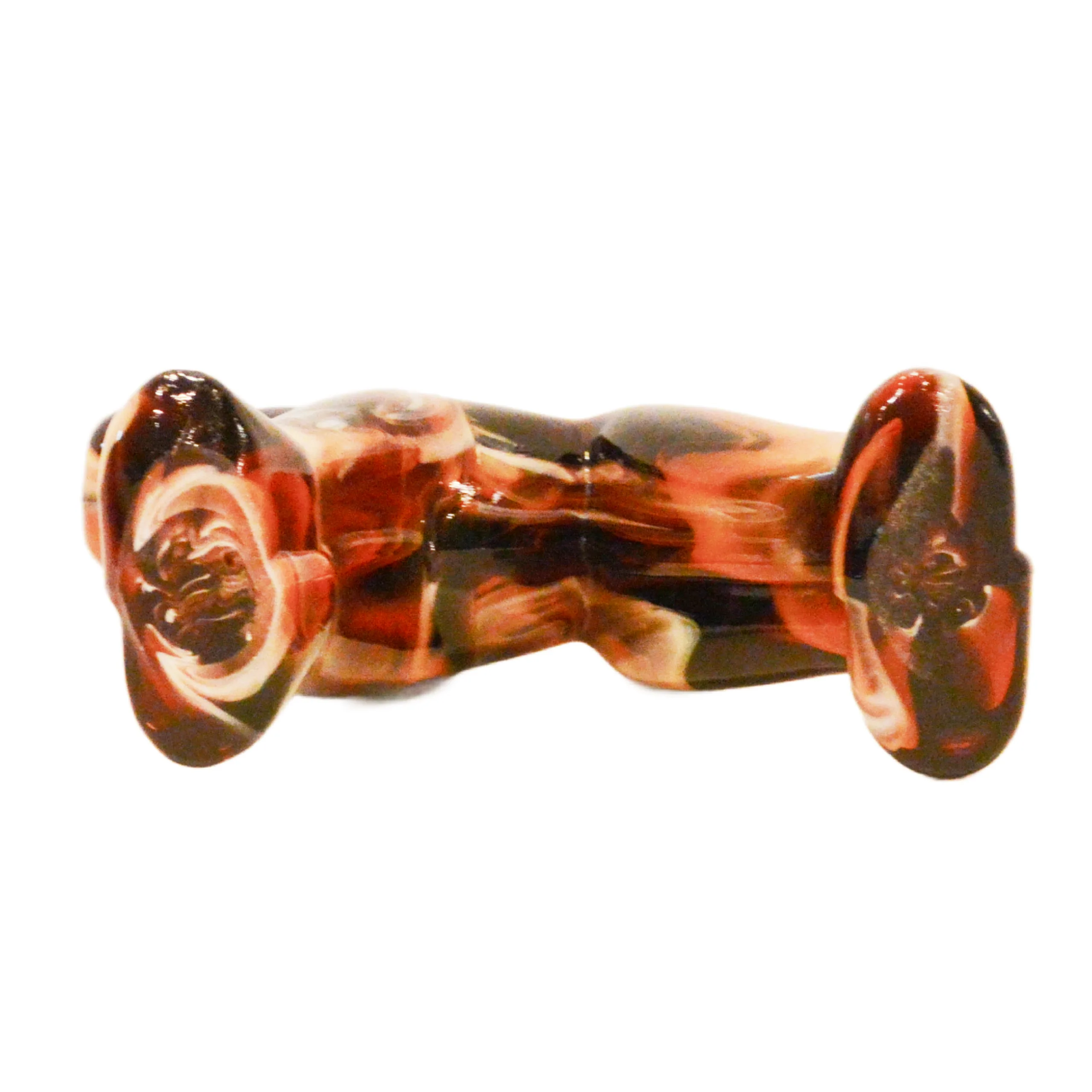 Vintage Imperial Caramel Slag Glass Airedale Terrier Figurine with Original Foil Label &ndash; Circa 1960s&ndash;1970s - Image 8