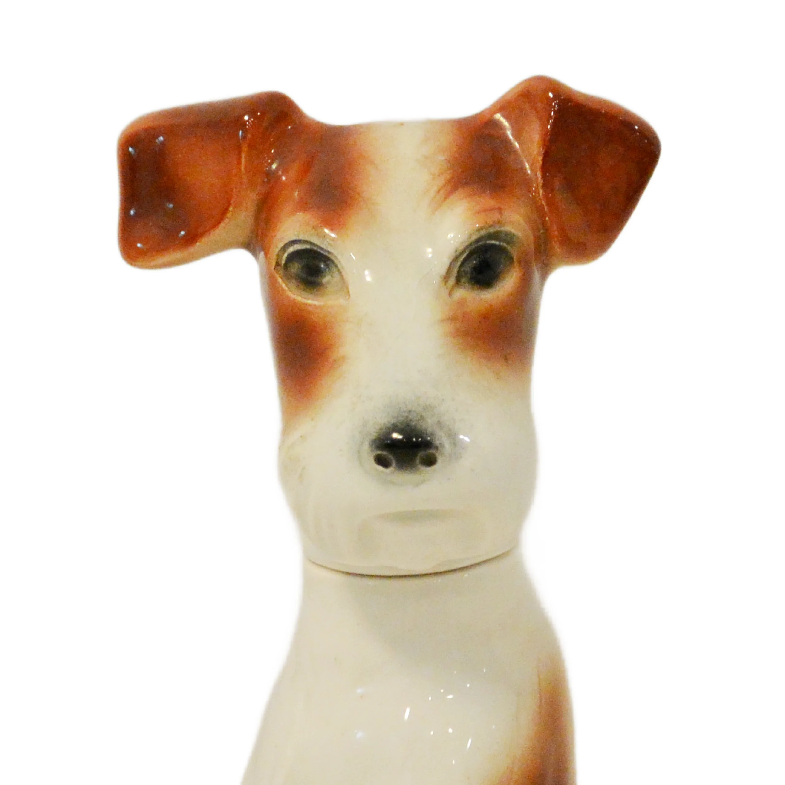 Rare Vintage Goebel Full Bee Fox Terrier Porcelain Decanter - Image 3