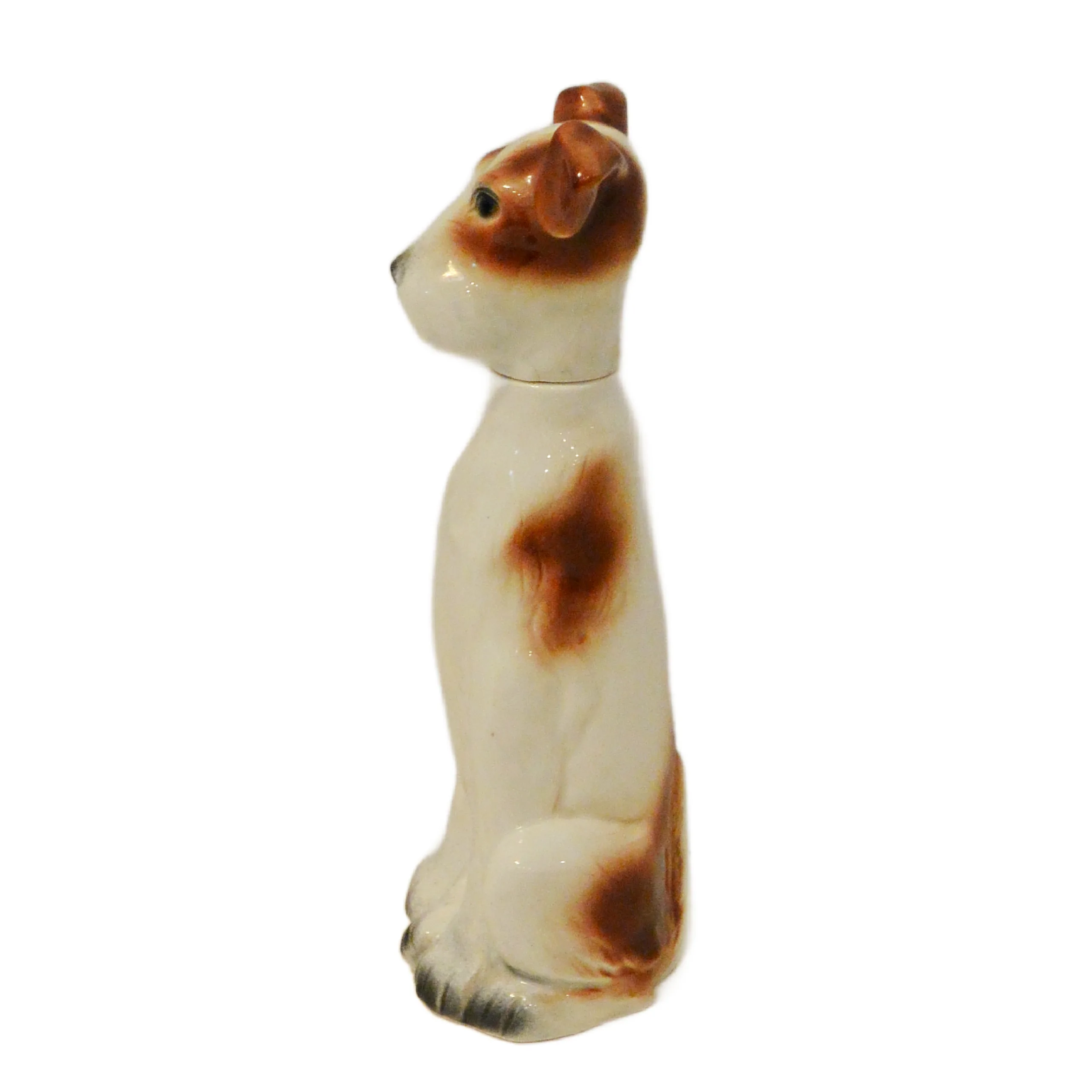 Rare Vintage Goebel Full Bee Fox Terrier Porcelain Decanter - Image 7