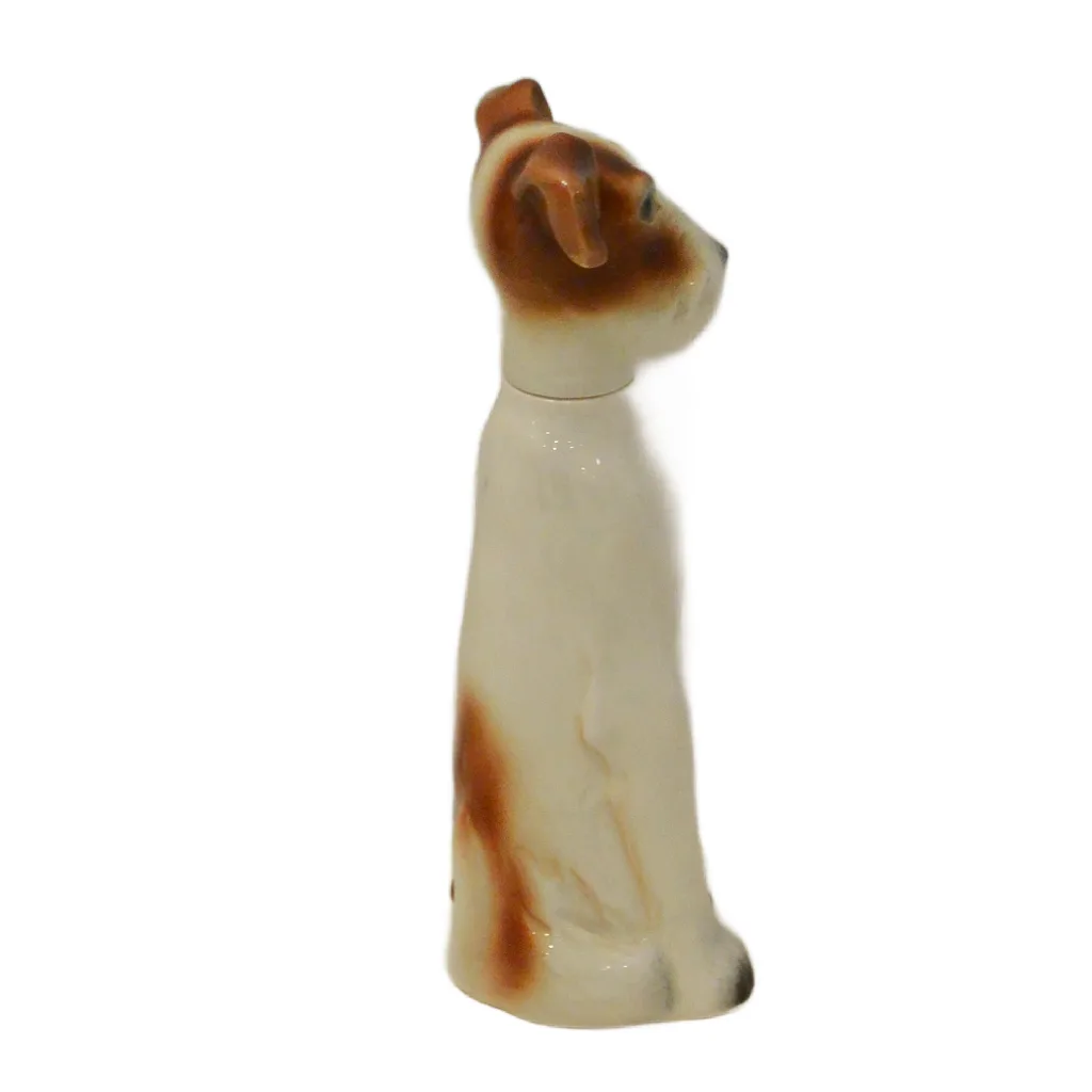 Rare Vintage Goebel Full Bee Fox Terrier Porcelain Decanter - Image 5