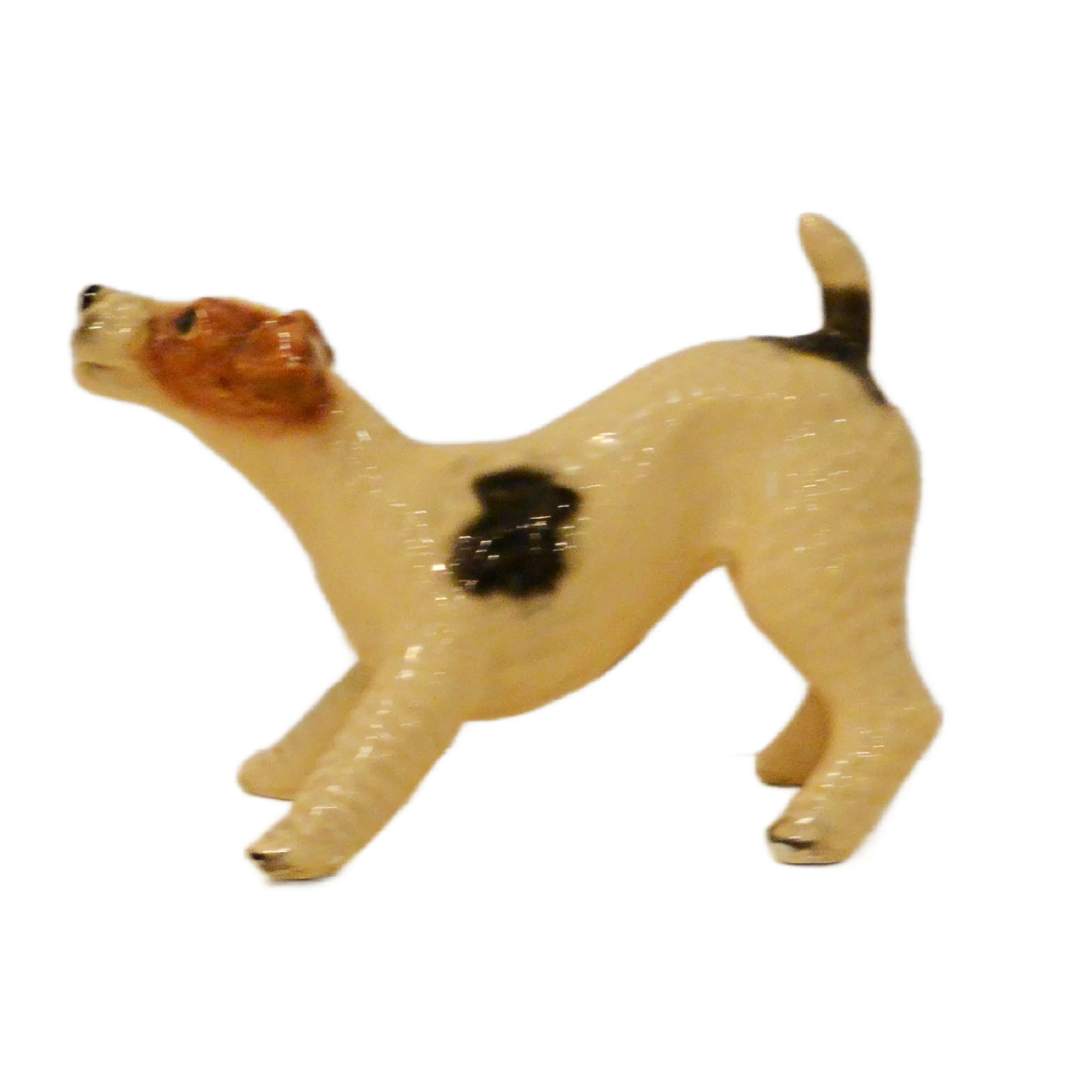 Rare Vintage Mortens Studio Pouncing Wire-Haired Fox Terrier Figurine – Flawless 1940s Play Bow Pose - Image 6