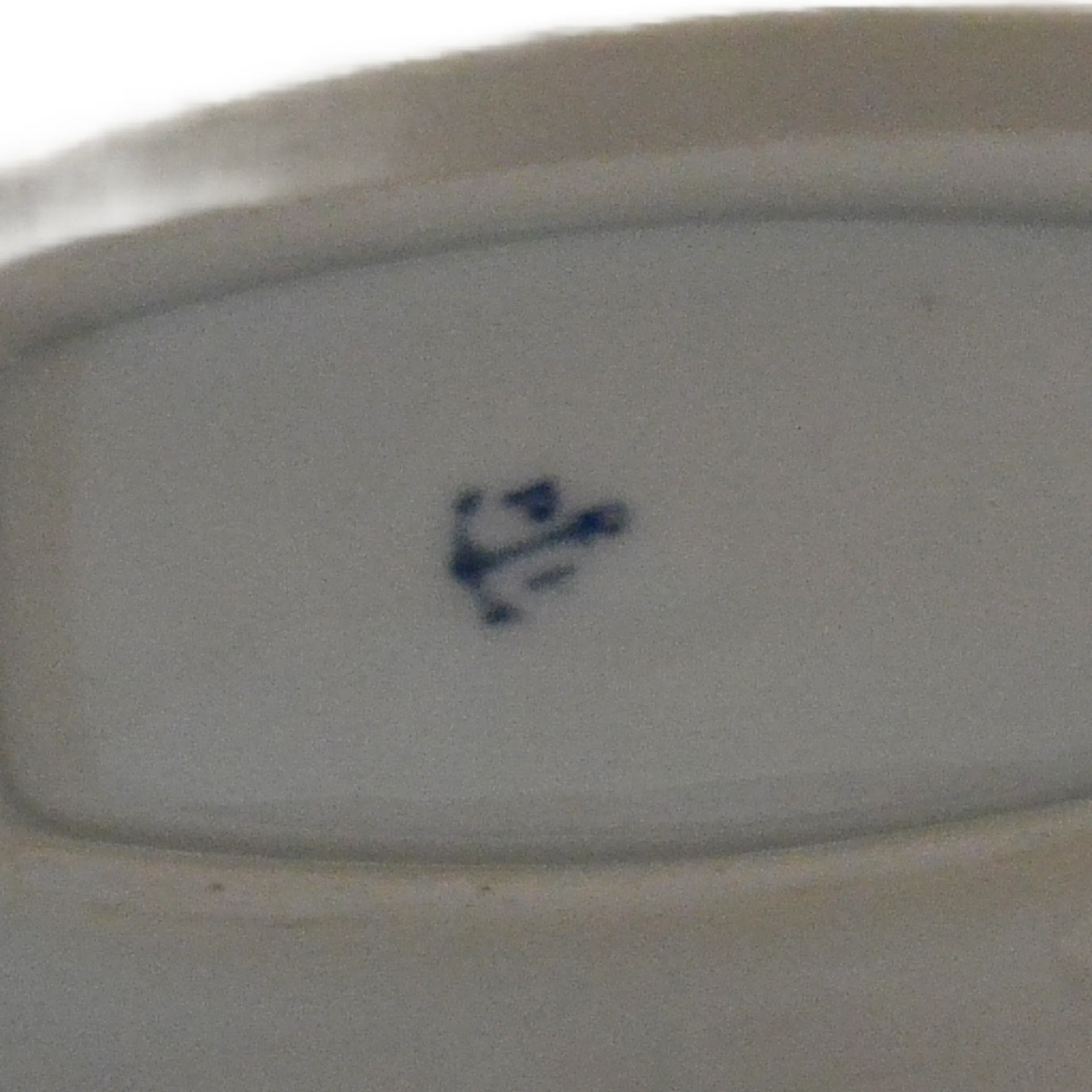 Rare Antique Porsgrund Norway Porcelain Pointer Dog Trinket Dish – Early Blue Anchor Mark c. 1890 - Image 5
