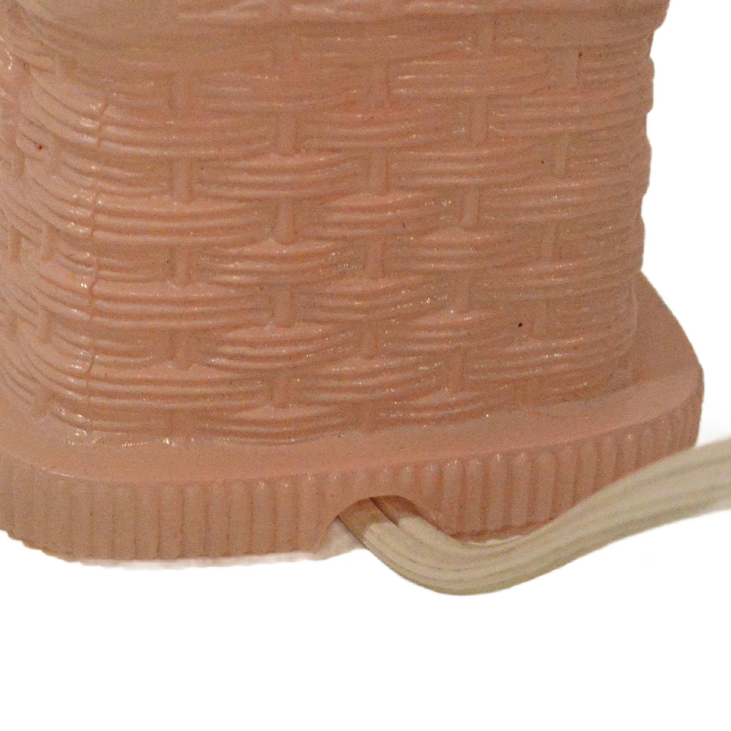 Rare Vintage 1930s L.E. Smith Pink Satin Glass Scottie Dogs in Basket Boudoir Lamp &ndash; Complete & Working - Image 11
