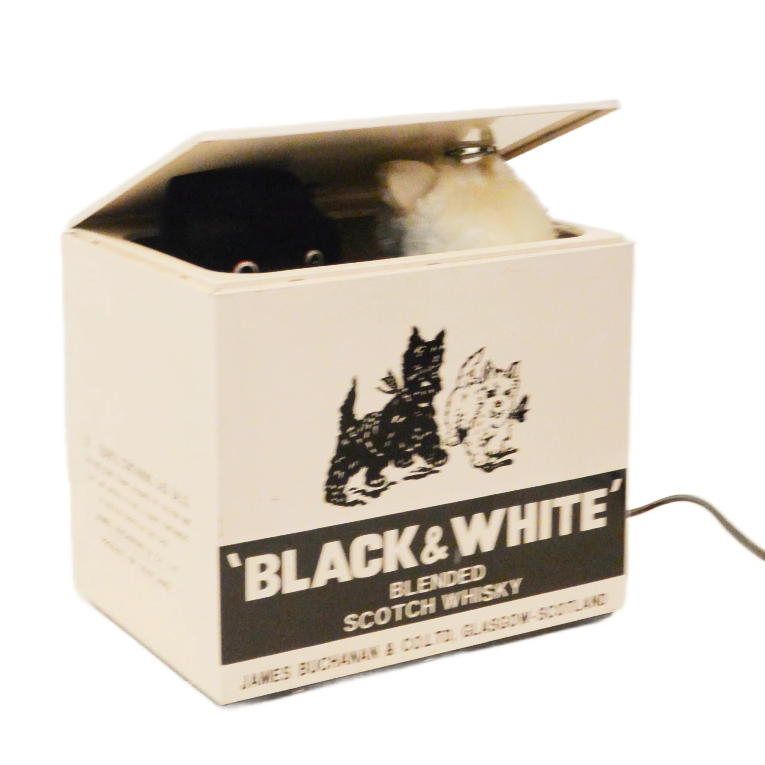 Vintage Animated Black & White Scotch Whisky Motorized Barking Dogs Bar Display &ndash; Circa 1960s&ndash;1970s - Image 9