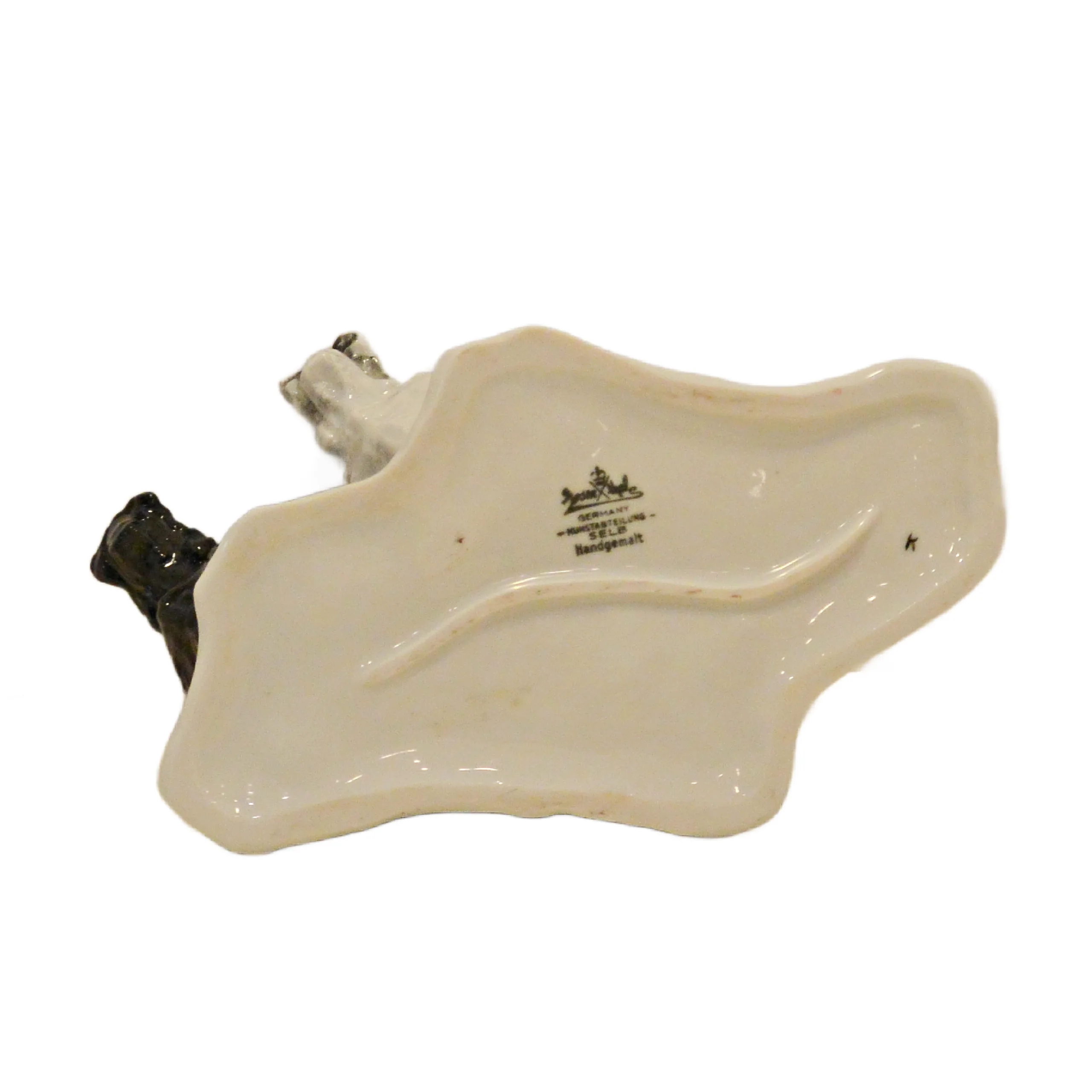 Vintage Rosenthal Germany Porcelain Black & White Scottish Terrier Pair Figurine &ndash; Circa 1940s&ndash;1950s - Image 9