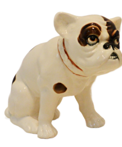 Vintage Czech Porcelain Bulldog Figurine – Pre-WWII Circa 1920s–1930s