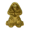 Vintage 1949 Virginia Metalcrafters Solid Brass Cocker Spaniel Doorstop - "Dream Boy"