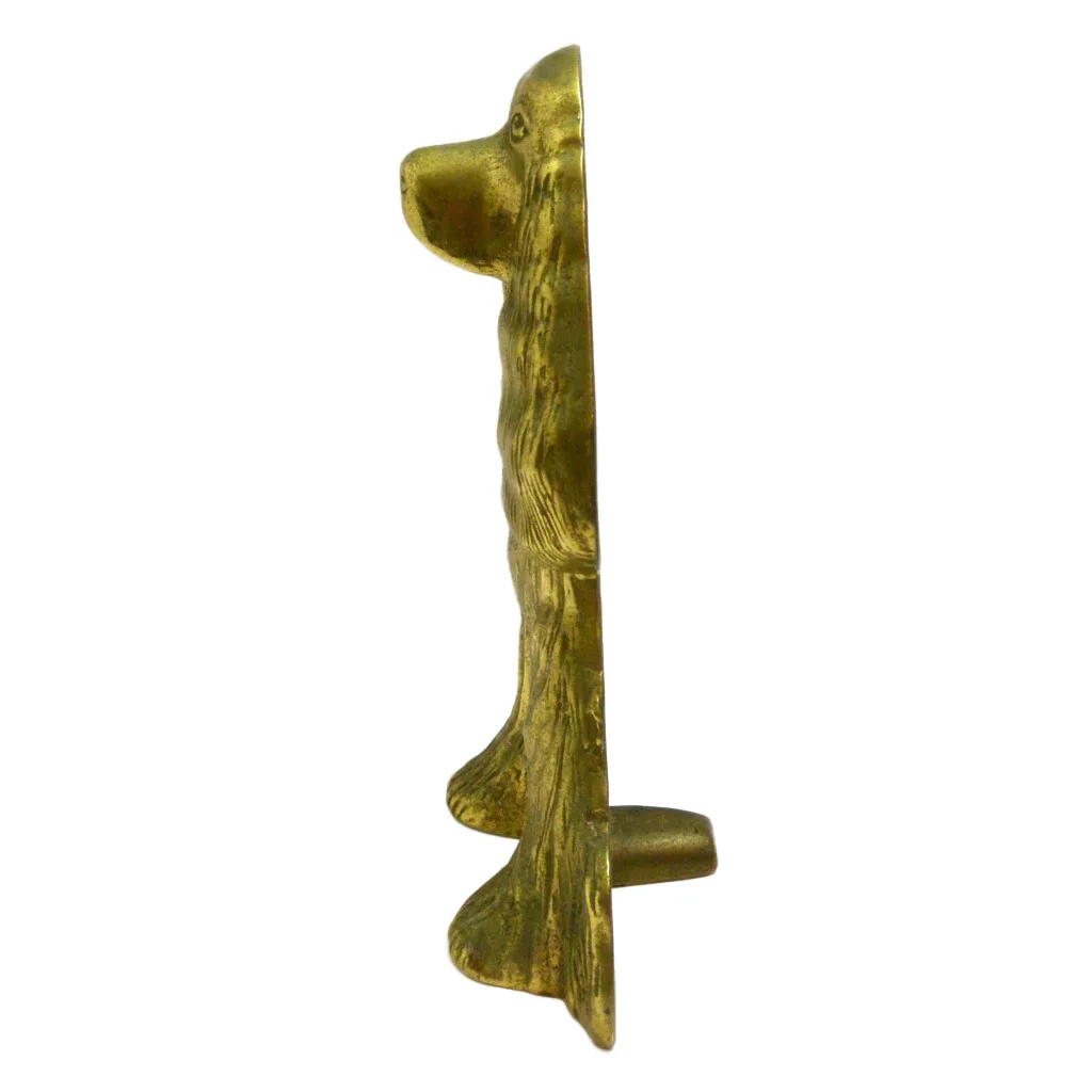 Vintage 1949 Virginia Metalcrafters Solid Brass Cocker Spaniel Doorstop - "Dream Boy" - Image 5