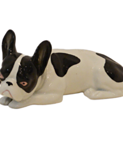 Vintage German Porcelain French Bulldog Figurine by Arnoldi-Bach – Circa 1920s–1930s