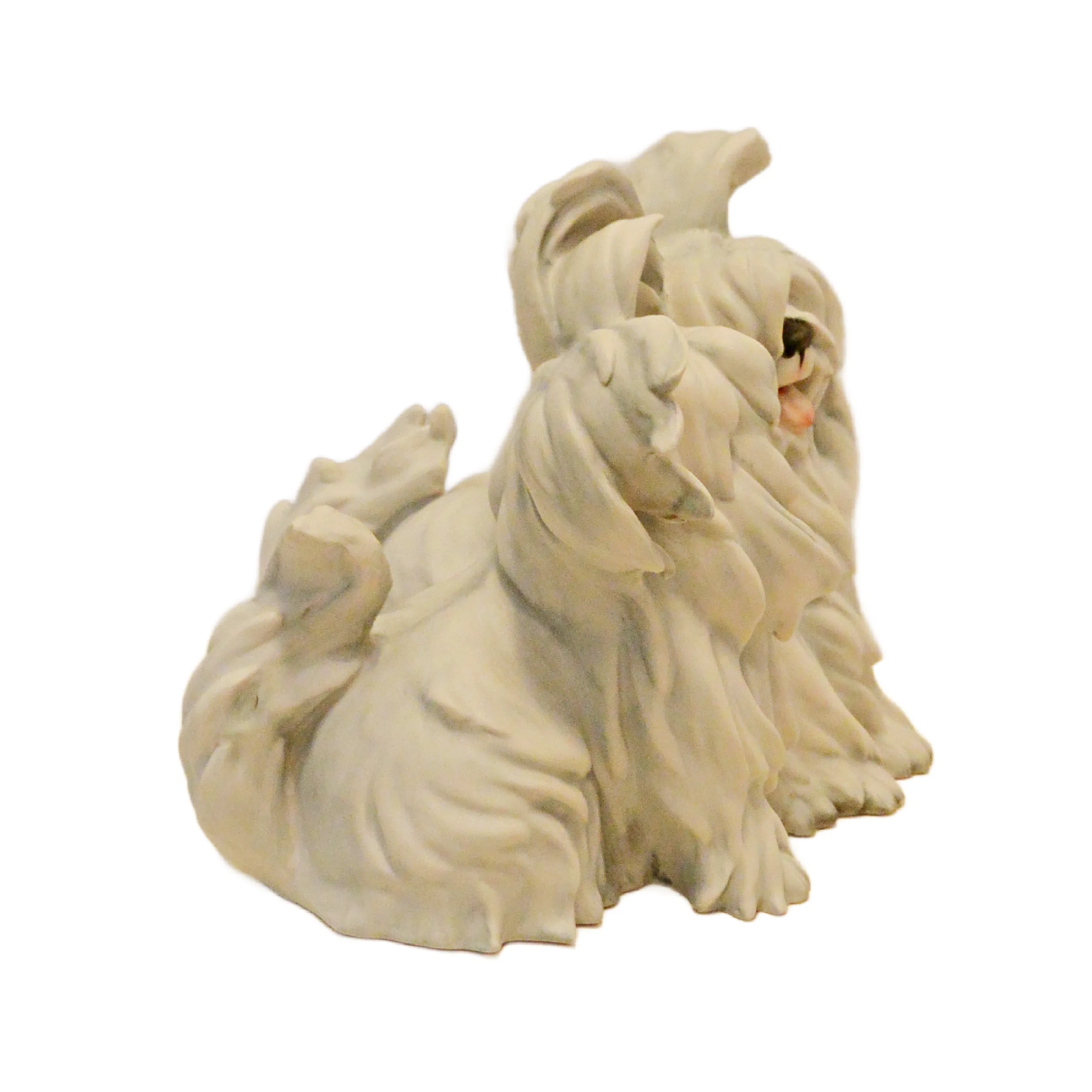Vintage Cacciapuoti Italy Matte Porcelain Double Maltese Dog Figurine – Circa 1950s - Image 6
