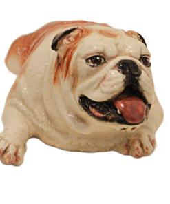 Vintage Handcrafted Townsend's Ceramics Reclining English Bulldog Figurine