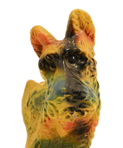 Alternative view of Vintage Carnival Chalkware Scottish Terrier Figurine with Glass Eyes