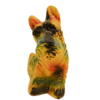 Vintage Carnival Chalkware Scottish Terrier Figurine with Glass Eyes