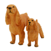 Vintage Mortens Studio Cocker Spaniel Adult and Puppy Figurine Pair