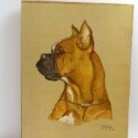 Vintage Boxer Dog Art-ART-2133