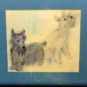 Vintage Schnauzer Watercolor Painting-ART-2134