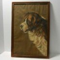Antique St. Bernard Art-ART-2162