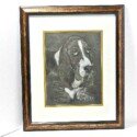 Vintage Basset Hound Art-ART-2168